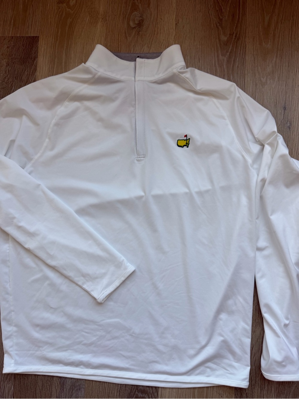 NEW white womens golf masters long sleeve quarter zip